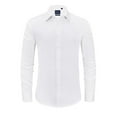 thumbnail image 1 of LONSSA Men's Long Sleeve Dress Shirts Stretch Stain Shield Casual Button Down Shirts, 1 of 8