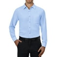 thumbnail image 1 of LONSSA Men's Long Sleeve Stretch Dress Shirts Button Down Shirt with Pocket, 1 of 7