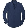 thumbnail image 1 of LONSSA Mens Long Sleeve Shirt Casual Button Down Oxford Shirts with Pocket, Sizes S-4XL, 1 of 7