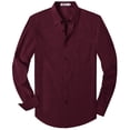 thumbnail image 1 of LONSSA Mens Long Sleeve Shirt Casual Button Down Oxford Shirts with Pocket, Sizes S-4XL, 1 of 7