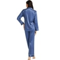 thumbnail image 1 of LONXU Womens Satin Pajama Set Long Sleeve Lounge Sets Two Piece Button Down Shirts and Pants PJs Soft Sleepwear Set Plus XS-XXXL, 1 of 5