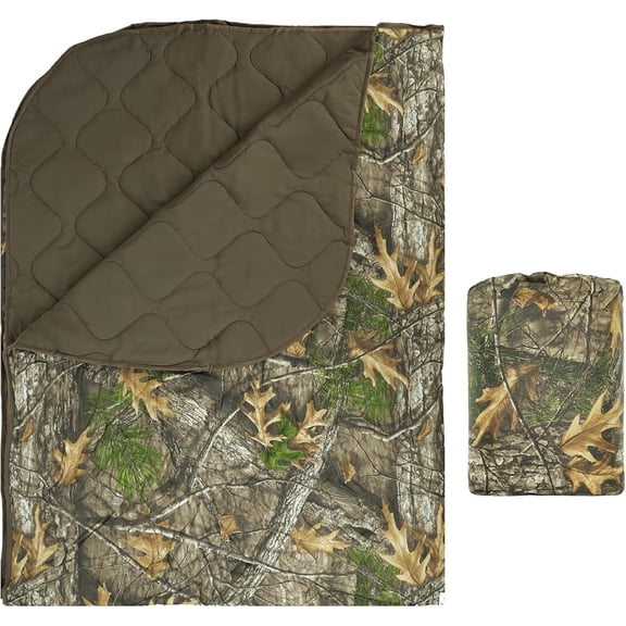 LOOGU Camo Blanket Waterproof Insulation Poncho Liner for Outdoor Camping, Hiking, Hunting, Survival, Backpacking, Picnicking