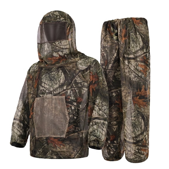 LOOGU Mosquito Suits, Net Bug Pants & Jacket Hood Sets - Ultra-fine Mesh - With Fishing, Hiking, Camping and Gardening