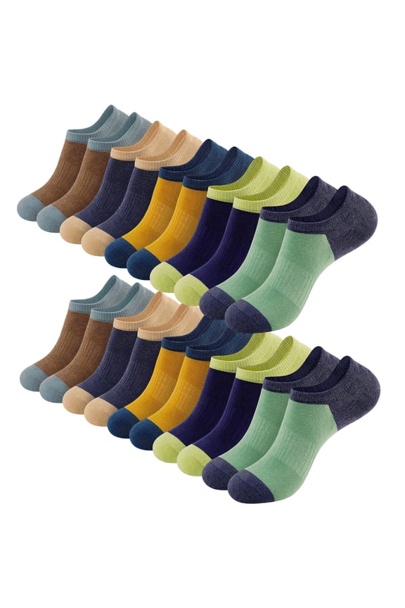 10 Pairs Mens Socks Thin No Show Socks Low Cut Ankle Invisible Flat Boat Casual Short Socks for Men