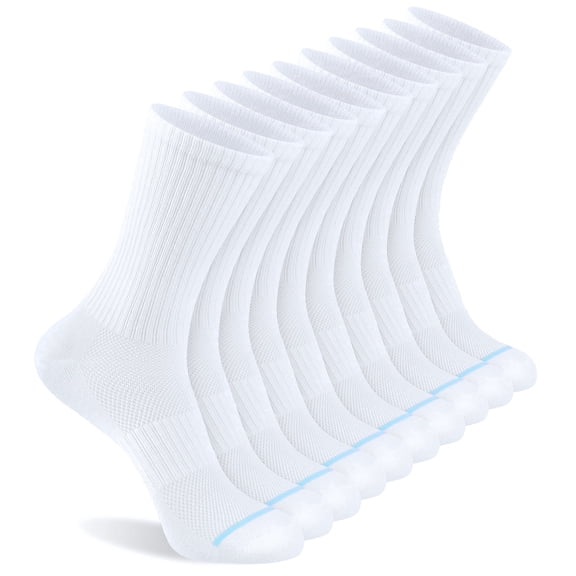 LOOIKOOS 10 Pair Women Ankle Socks Lightweight Thin Long Socks with Arch Support
