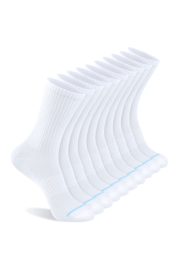 10 Pair Women Ankle Socks Lightweight Thin Long Socks with Arch Support