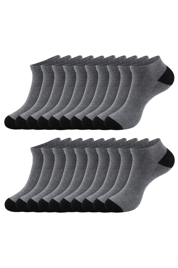 10 Pairs Cushion Ankle Sock for Men, Low Cut Athletic Comfort Breathable Casual Socks