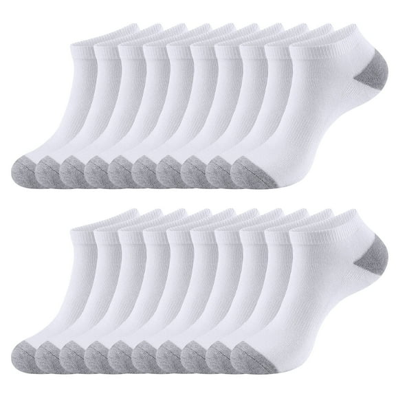 LOOIKOOS 10 Pairs Cushion Ankle Sock for Men, Low Cut Athletic Comfort Breathable Casual Socks