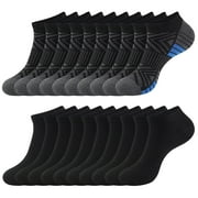LOOIKOOS 10 Pairs Mens Ankle Socks Lightweight Athletic Sports Running Short Low Cut Socks for Men Socks