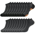 thumbnail image 1 of LOOIKOOS 10 Pairs Mens Ankle Socks Lightweight Athletic Sports Running Short Low Cut Socks for Men Socks, 1 of 7
