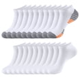 thumbnail image 1 of LOOIKOOS 10 Pairs Mens Ankle Socks, Lightweight Low Cut Athletic Socks for Sports Running Workout Daily Wear, 1 of 8