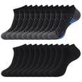 thumbnail image 1 of LOOIKOOS 10 Pairs Mens Ankle Socks Lightweight Athletic Sports Running Short Low Cut Socks for Men Socks, 1 of 7