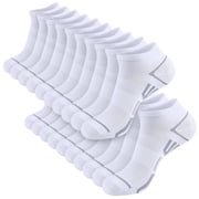 LOOIKOOS 10 Pairs Mens Ankle Socks, Soft Cushioned Running Athletic Casual Breathable Sock for Men with Arch Surpport