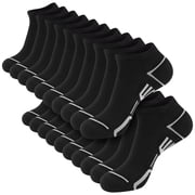 LOOIKOOS 10 Pairs Mens Ankle Socks, Soft Cushioned Running Athletic Casual Breathable Sock for Men with Arch Surpport