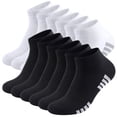 thumbnail image 1 of LOOIKOOS 12 Pairs Mens Ankle Socks Lightweight Athletic Sports Running Short Low Cut Socks for Men White Socks, 1 of 6