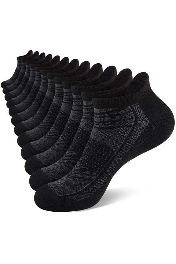 12 Paris Mens/Women Ankle Socks Casual Breathable Low Cut Athletic Short Socks for Men With Heel Tab