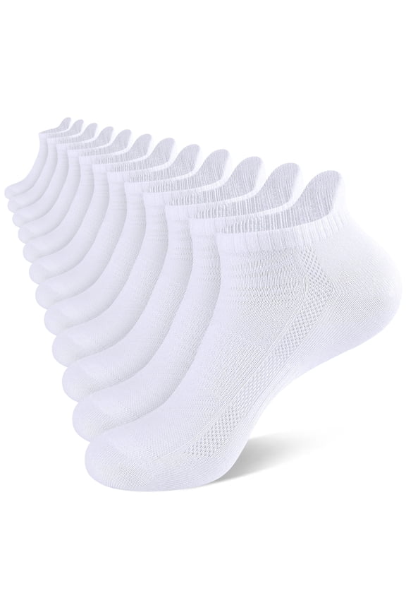 12 Paris Mens/Women Ankle socks Breathable Casual Low Cut Socks For Men/Women With Heel Tab