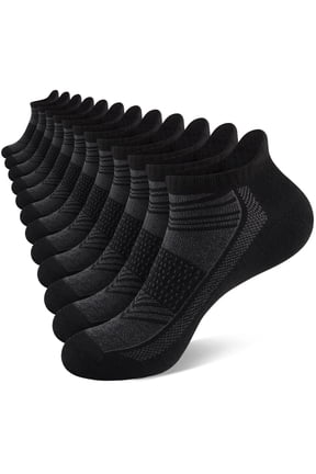 12 Paris Mens/Women Ankle Socks Casual Breathable Low Cut Athletic Short Socks for Men  With Heel Tab