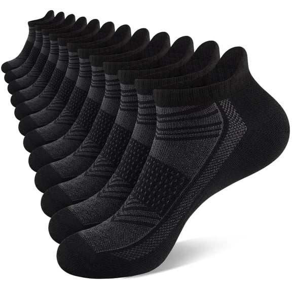 LOOIKOOS 12 Paris Mens/Women Ankle Socks Casual Breathable Low Cut Athletic Short Socks for Men  With Heel Tab