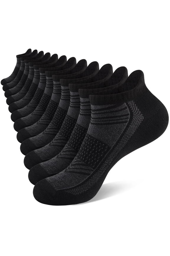 12 Paris Mens/Women Ankle Socks Casual Breathable Low Cut Athletic Short Socks for Men With Heel Tab