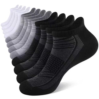 LOOIKOOS 12 Pairs Mens/Women Ankle socks Breathable Casual Low Cut Socks For Men/Women With Heel Tab
