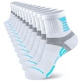 thumbnail image 1 of LOOIKOOS 12 Pairs Womens Ankle Socks Athletic Mini Crew Quarter Socks for Women Casual  White, 1 of 6