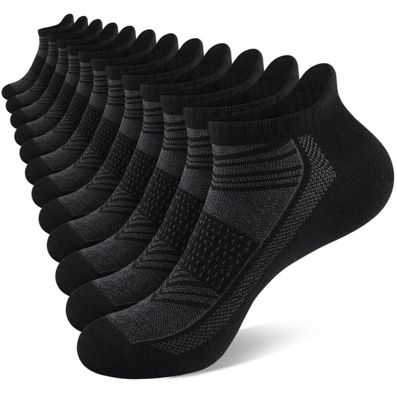 LOOIKOOS 12 Paris Mens/Women Ankle Socks Casual Breathable Low Cut Athletic Short Socks for Men With Heel Tab