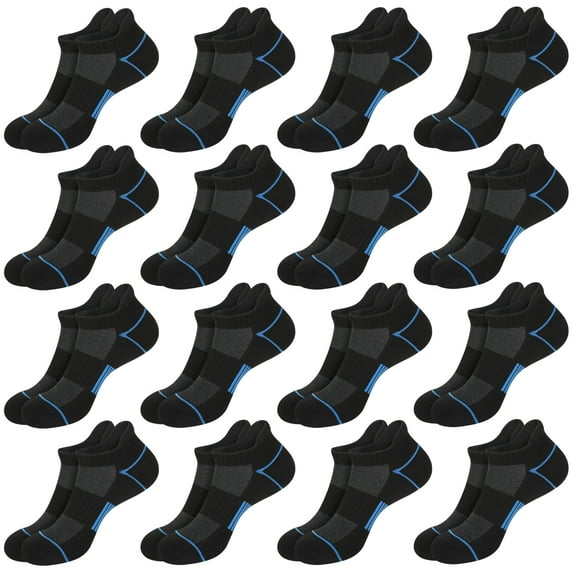 LOOIKOOS 15 Pairs Men Ankle socks Short Low Cut Comfort Breathable Casual Athletic Socks with Tab