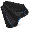 thumbnail image 1 of LOOIKOOS 12 Pairs Men Ankle socks Short Low Cut Comfort Breathable Casual Athletic Socks with Tab, 1 of 6