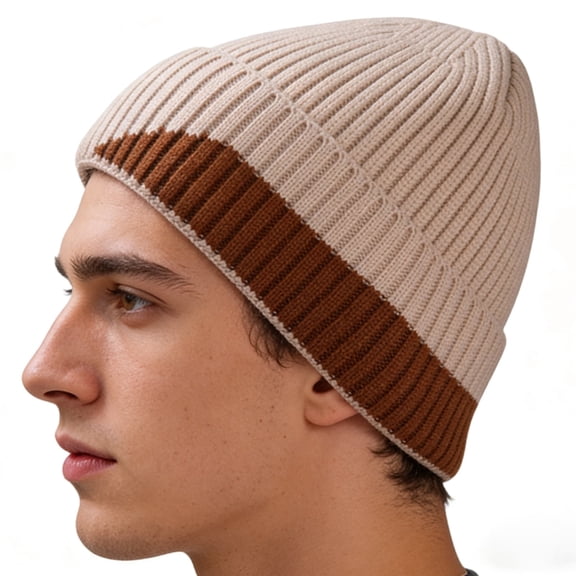 LOOIKOOS Unisex Winter Beanie Hats for Men Women, Warm Soft Classic Ski Beanie Cap Fleece Lined Beanie Knit Hat Gifts