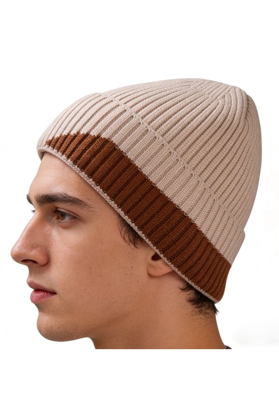 Unisex Winter Beanie Hats for Men Women, Warm Soft Classic Ski Beanie Cap Fleece Lined Beanie Knit Hat Gifts