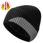 LOOIKOOS Unisex Winter Beanie Hats for Men Women, Warm Soft Classic Ski Beanie Cap Fleece Lined Beanie Knit Hat Gifts