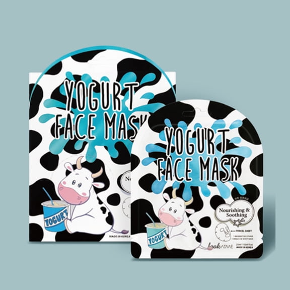 LOOK AT ME Face mask (10 sheets): Yogurt