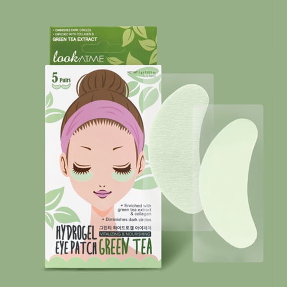 LOOK AT ME Hydrogel Eye Patches (5 pairs): Green Tea