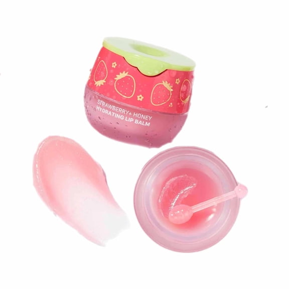 LOOK AT ME Strawberry + Honey Moisturizing Lip Balm (Made in Korea)