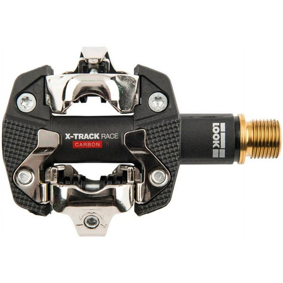 LOOK X-TRACK RACE CARBON Ti Dual Sided Clipless Mountain Bike Pedals 9/16" Black