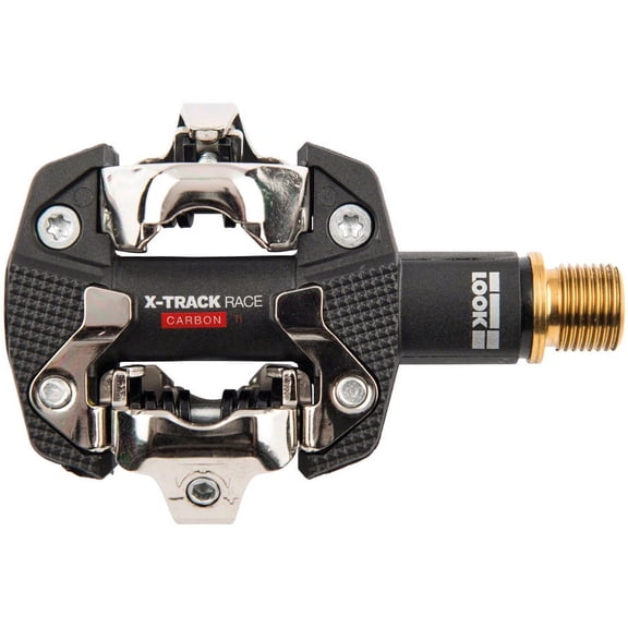 LOOK X-TRACK RACE CARBON Ti Dual Sided Clipless Mountain Bike Pedals 9/16" Black