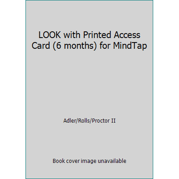 Pre-Owned LOOK with Printed Access Card (6 months) for MindTap (Paperback) 9780176700126