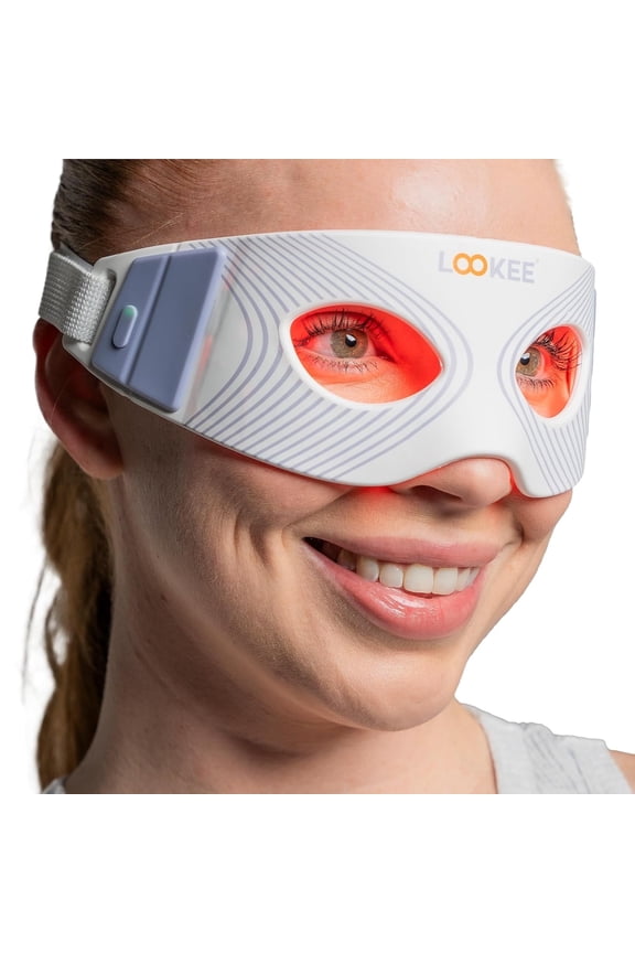 ReviveGlow Pro LED Eye Rejuvenator Mask with 80 LEDs  Red light Therapy Mask to Reduce Wrinkles, Dark Circles & Eye Bags, Boost Collagen & Anti-Aging in Just 3 Minutes a Day