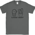 thumbnail image 1 of LOOKIN SHARP T-Shirt Funny Cactus Humor Good Cute Cutesy Novelty Tee - Charcoal, S, 1 of 1