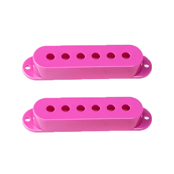 LOOKSEVEN 1/2/3Pcs Plastic SSS Single Coil Pickup Covers For Fender SQ Strat multiColors- Purple 50mmx2