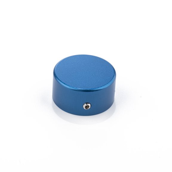 LOOKSEVEN 1/2/4PCS Aluminum Alloy Effects Pedal Footswitch Topper with Screws 6 Colors- Blue 1PCS