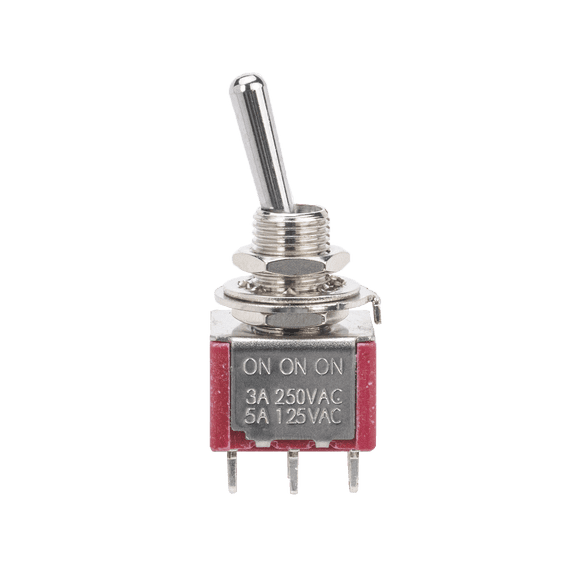 LOOKSEVEN 1/3/5 PCS Guitar or AMP DPDT 3 Way ON ON ON Toggle Switch Sealed Mini Toggle- 1 PCS