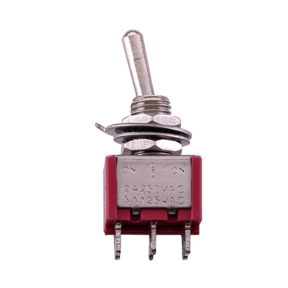 LOOKSEVEN 1/3/5Pcs DPDT Red 3 Way 6 Pin ON OFF ON  Electric Guitar Mini Toggle Switches- 1 PCS