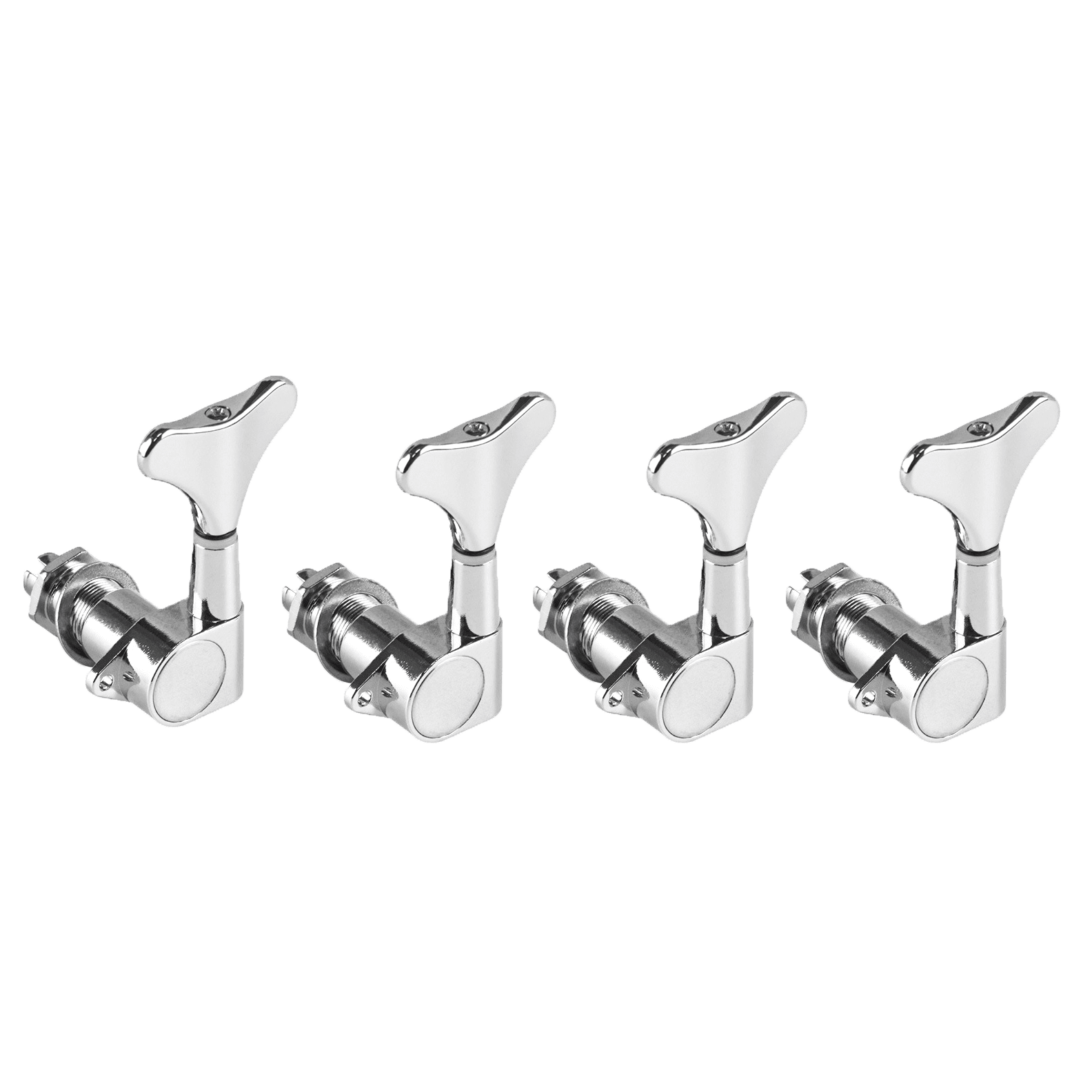 LOOKSEVEN 1/4/5 PCS Electric Bass Guitar Tuning Pegs Machine Heads - Chorme, Left/Right Available-4L