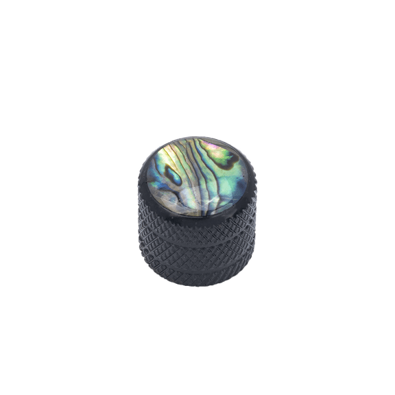 LOOKSEVEN 1-4 Pcs Metal Guitar inlay Dome Volume Tone Knobs For Gibson Epi Les Paul SG- Black (1 Pcs)
