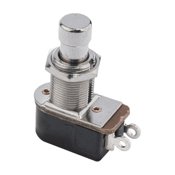 LOOKSEVEN 1 Pcs 2-Pin SPST Momentary Push Button Guitar Effect Pedal Foot Switch OFF(ON)