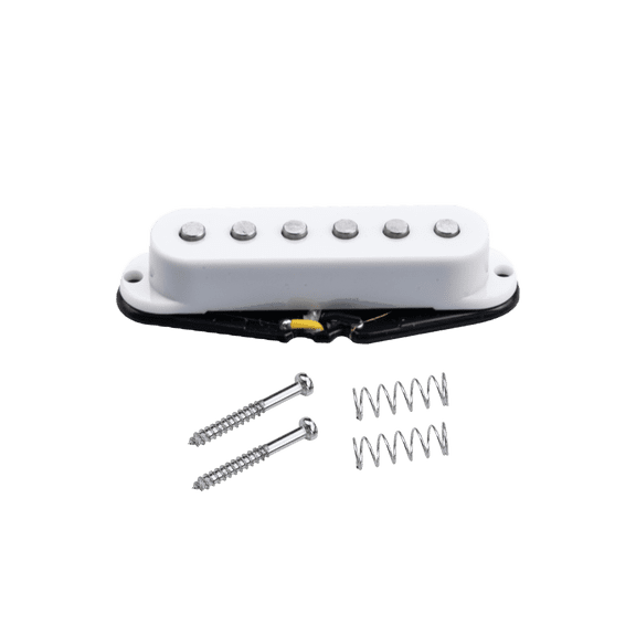 LOOKSEVEN 1 Pcs Pickups SSS Ceramic single coil pickups For Strat Mulit Color- White 52mm