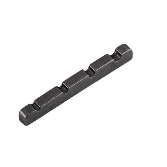 LOOKSEVEN 1 piece 4 String Brass Bass Guitar 42MM(42x5.5x4.5MM) Pre-Slotted Nut For Electric Bass Replacement Parts Accessories - Black