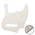 thumbnail image 1 of LOOKSEVEN 10-Hole Jazz Bass Pickguard Replacement Scratch Plate Compatible with USA & Mexican Style J Bass Multiple Color Options-Light Yellow pearl, 1 of 3